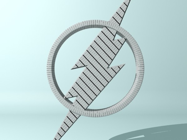 flash logo 3d model - Flash Logo... by christiano247